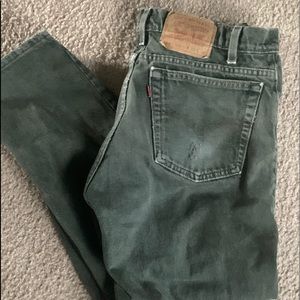 Olive green Levi’s